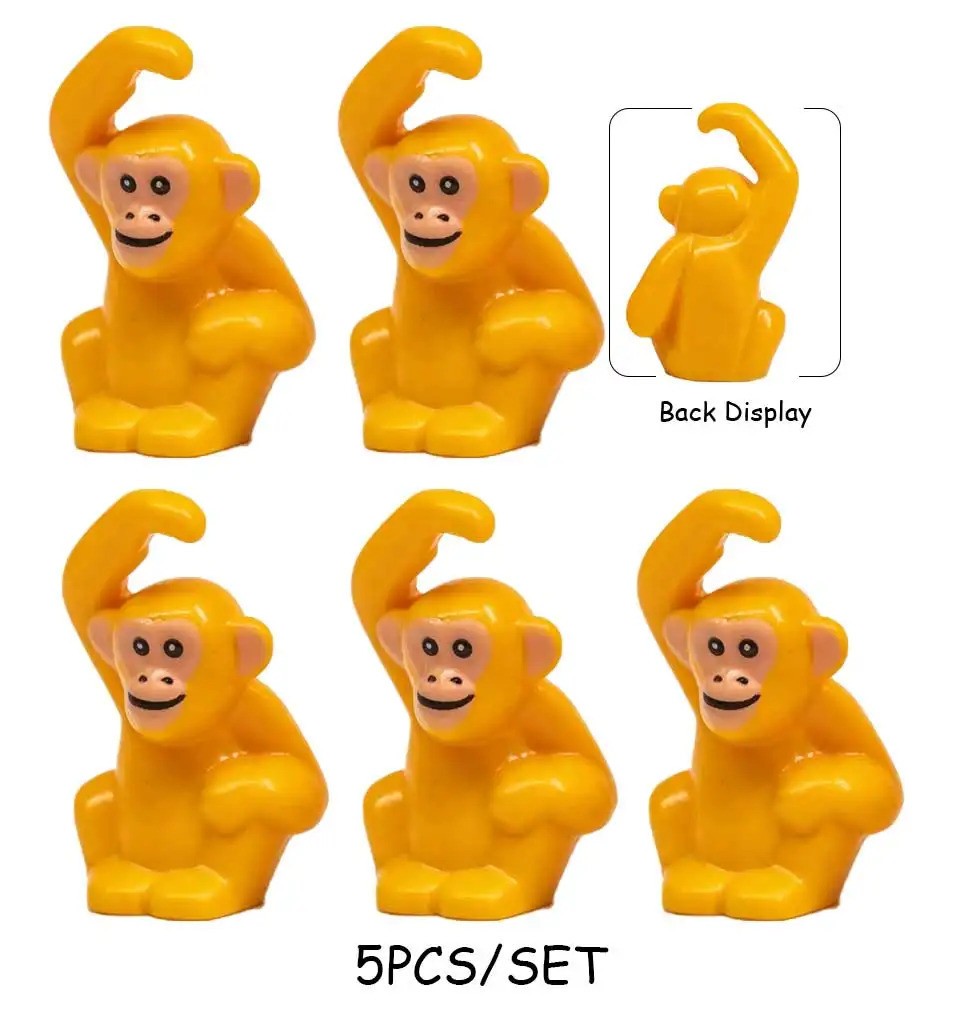 MOC Animal Monkey Ape Anglerfish Dragon Fish for LEGO Sets Building Block Set