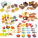 City Food Hamburger Fries Cake Chocolate Pizza  for Lego Building Blocks Set DIY