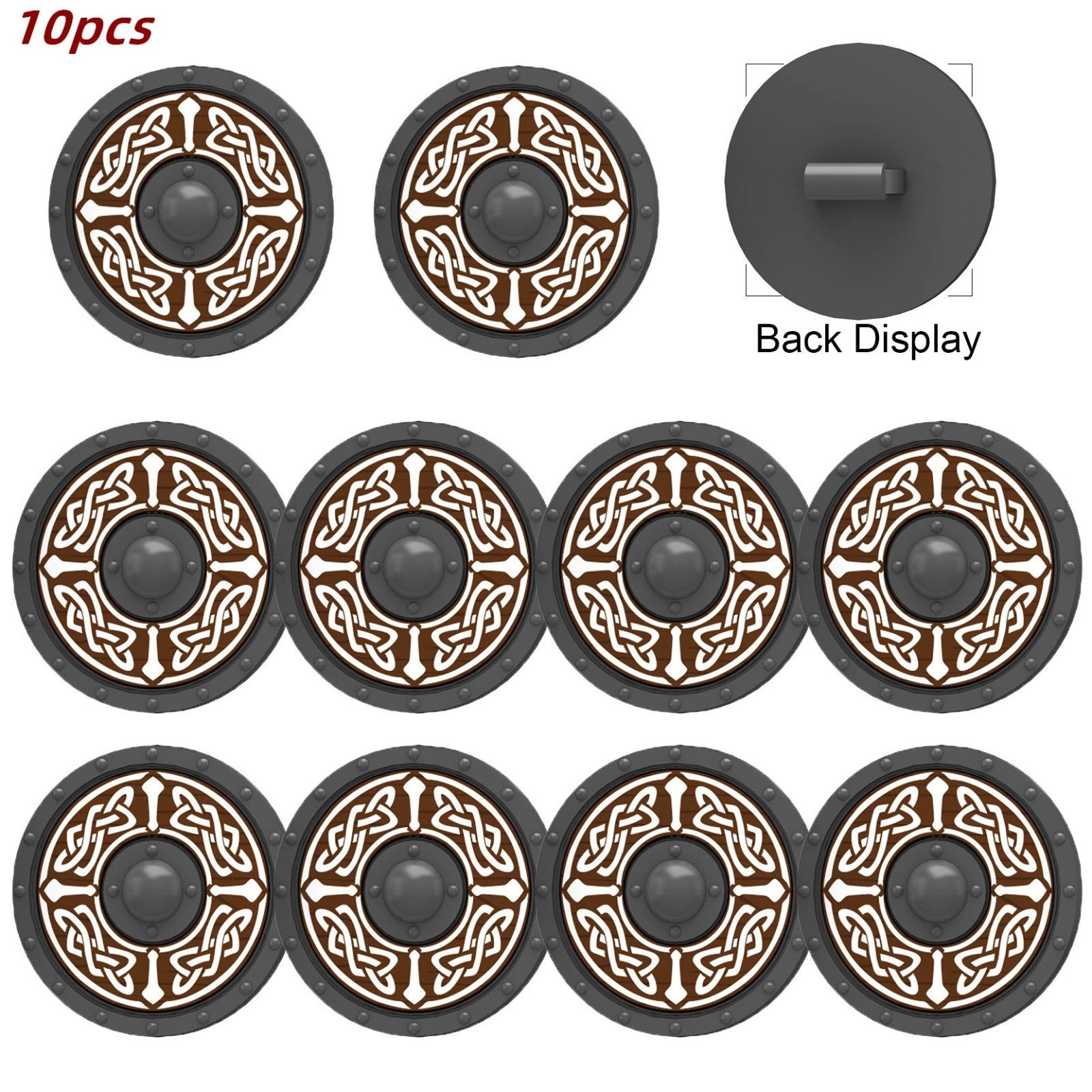 Medieval Military Knights Shields Middle Age For LEGO Building Blocks Brick Toy