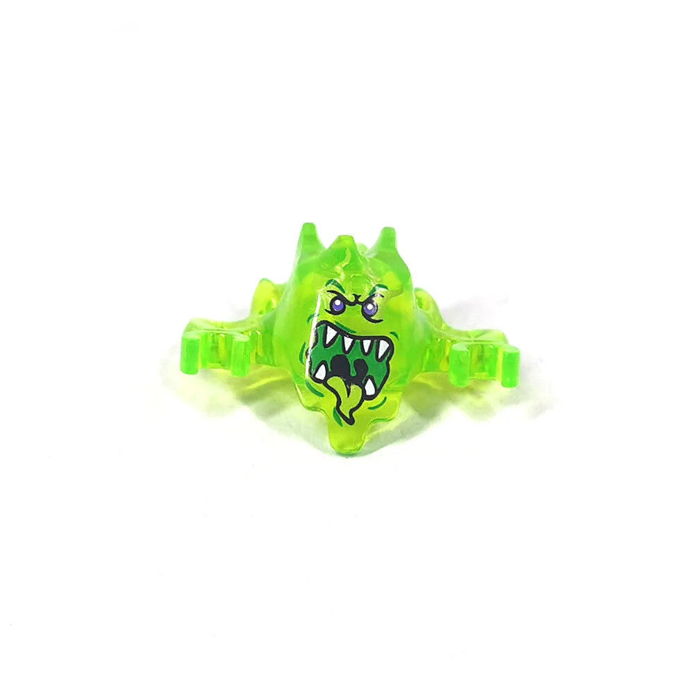 MOC Ghost Head Halloween Green Evil Spirits Pumpkin For LEGO Building Blocks Set