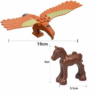 City Animals Cute Dog Sheep Chicken goat pig Cow for LEGO Building Blocks Sets