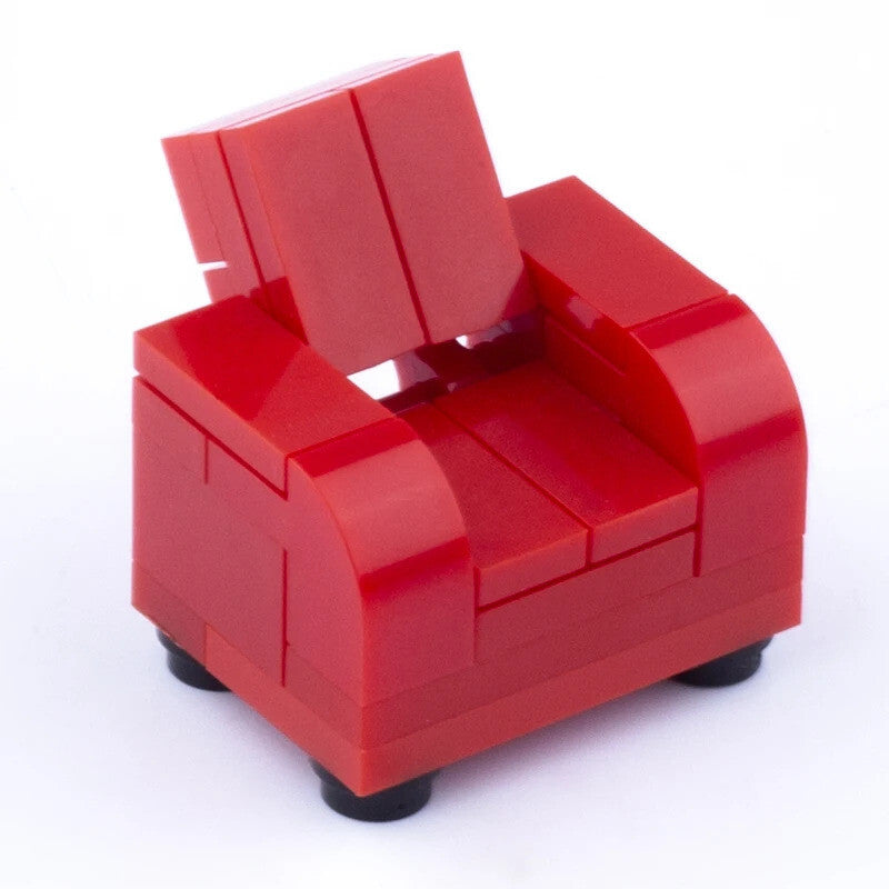 MOC City House Furniture Piano TV Sofa Parts for Lego Sets Building Blocks Set