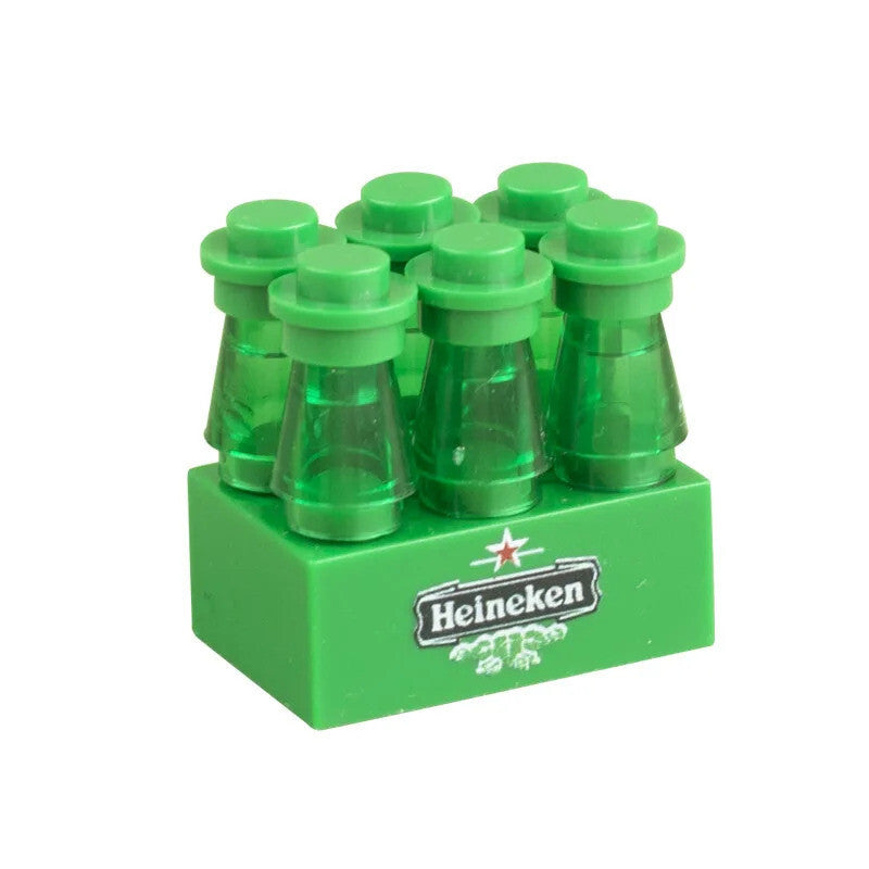 City Food Milk Wine Drink Bottle Supermarket 95228 for Lego Building Blocks Set