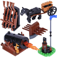 MOC Medieval Military Castle Siege Weapons War Army Knights For LEGO Building Blocks Set