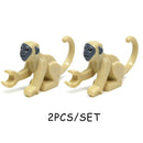 MOC Animal Monkey Ape Anglerfish Dragon Fish for LEGO Sets Building Block Set