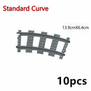 Train Rail Curve Fork Tracks R56 R72 R88  for Lego Kit Train Building Blocks Set