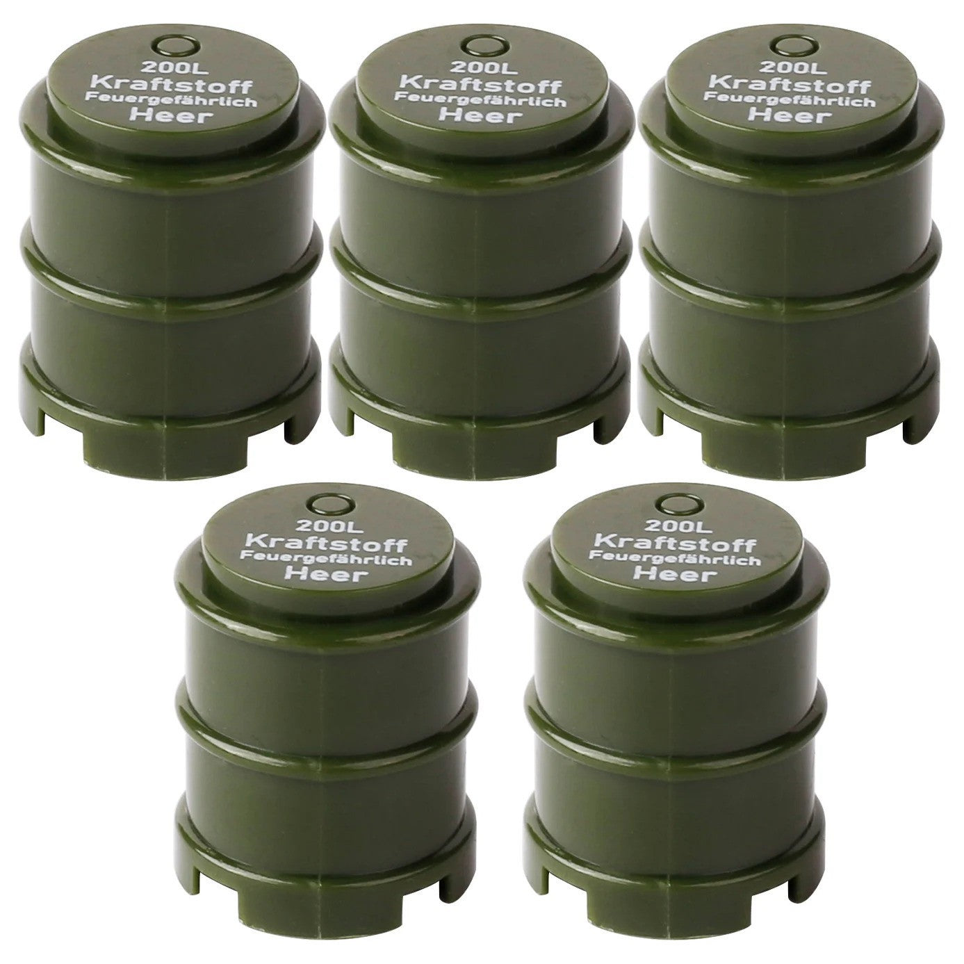 Military Oil Drum Fuel Tank Army War Scene For LEGO Building Blocks Brick Toy
