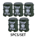 Military Oil Drum Fuel Tank Army War Scene For LEGO Building Blocks Brick Toy