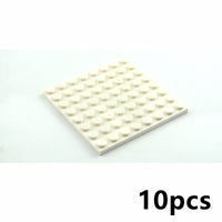 Building Blocks Dots base plates & Pillars DIY - 8x8 10pcs - 8 Colors