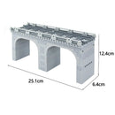 City Train Track Viaduct Railway MOC for Lego Kit Building Blocks Brick Sets DIY