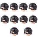 Military MOC SWAT Gun Weapon Box Container Headset Building Blocks Brick Toy DIY