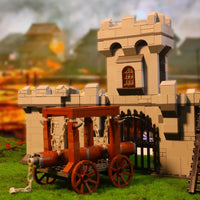 MOC Medieval Military Castle Siege Weapons War Army Knights For LEGO Building Blocks Set
