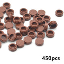 450pcs Round 1x1 Flat Studs 98138 for Lego MOC Building Blocks Brick Toy DIY