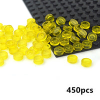 450pcs Round 1x1 Flat Studs 98138 for Lego MOC Building Blocks Brick Toy DIY