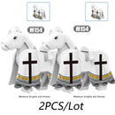 City Animals Medeival Military Knights Horse Warhorse Eagle for LEGO Building Blocks Sets