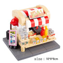 MOC City Food Stall Call Box Street Trolley for Lego Sets Building Blocks Set