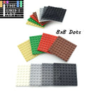 Building Blocks Dots base plates & Pillars DIY - 8x8 10pcs - 8 Colors
