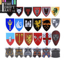 Medieval Military Knights Wolf Shield Armor For LEGO Building Blocks Brick Toy