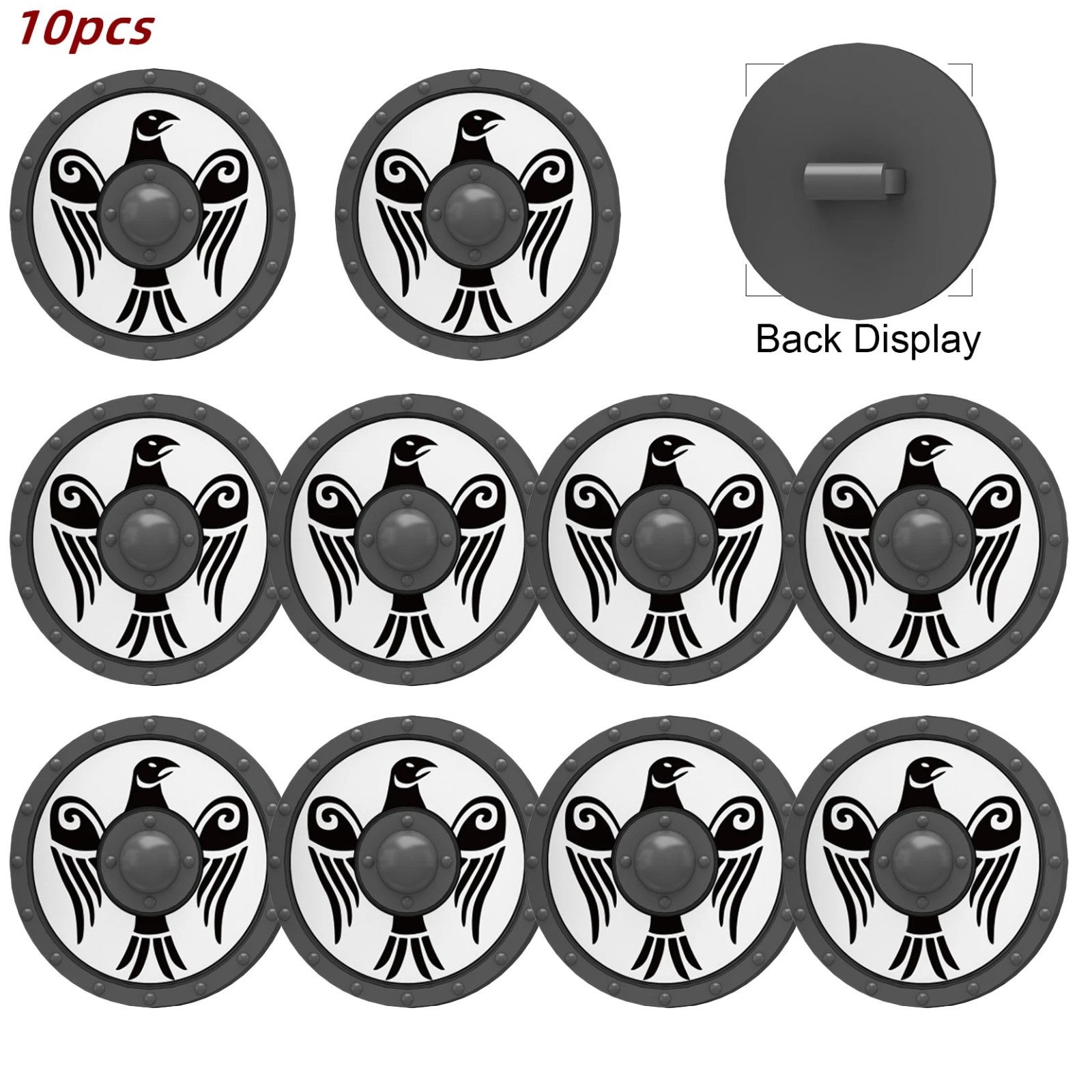 Medieval Military Knights Shields Middle Age For LEGO Building Blocks Brick Toy