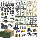 Military Weapon Gun Rifle Pistol Mortar SUV Motorcycle Building Blocks Toy DIY