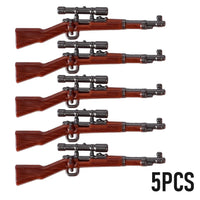 Military Soldier MOC WW2 Gun Arms 98K PPSH For LEGO Building Blocks Brick Toy