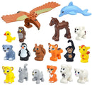 City Animals Cute Dog Sheep Chicken goat pig Cow for LEGO Building Blocks Sets