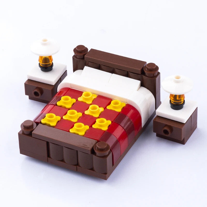 MOC City House Furniture Piano TV Sofa Parts for Lego Sets Building Blocks Set
