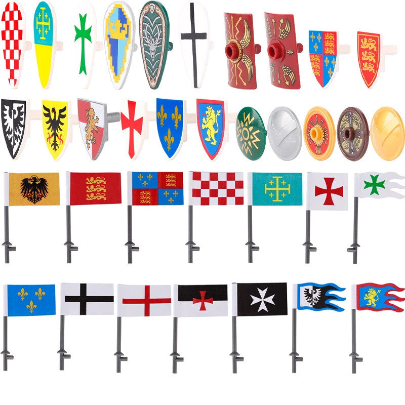Medieval Military Castle Rider Knights Soldier For LEGO Building Block Brick Toy