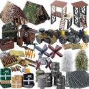 Military Oil Drum Fuel Tank Army War Scene For LEGO Building Blocks Brick Toy