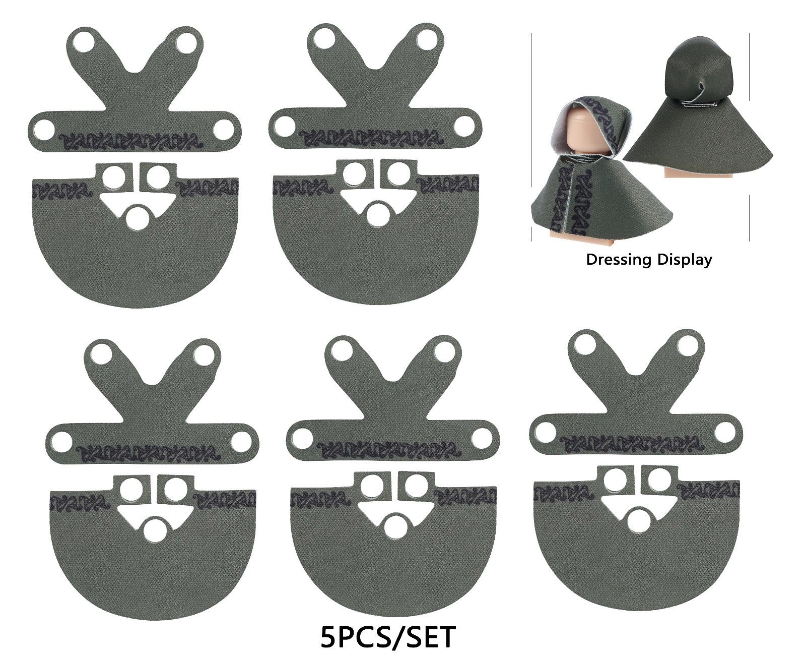 MOC Medieval Cloak Cape Lady Manteau Mantle For LEGO Building Blocks Brick Toy