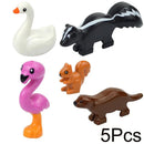 City Animals Cute Dog Sheep Chicken goat pig Cow for LEGO Building Blocks Sets