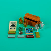 Treasure Pirate Map MOC Jewels Gold Ore Silver For Lego Building Block Brick Set