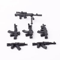 Military MOC SWAT Gun Weapon Box Container Headset Building Blocks Brick Toy DIY