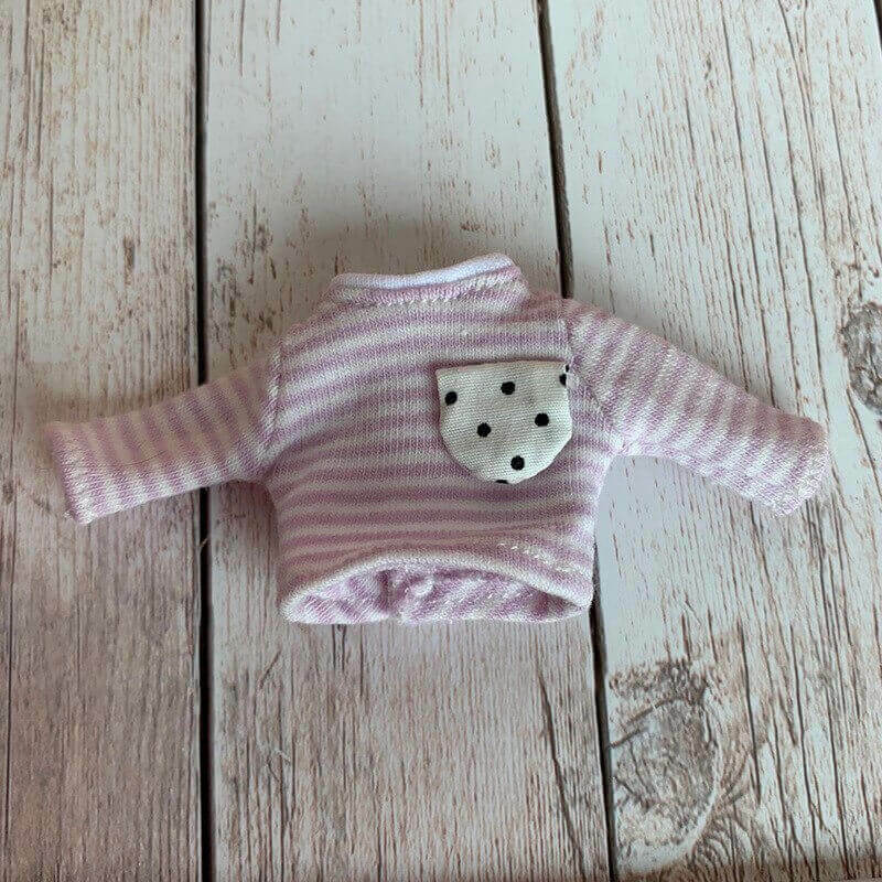 Clothes - Bear Long Sleeve Shirt For 1:12 BJD doll OB Obitsu 11 Ymy Toy