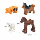 City Animals Cute Dog Sheep Chicken goat pig Cow for LEGO Building Blocks Sets