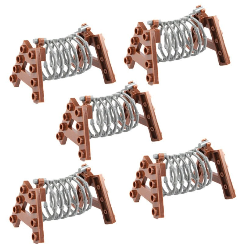 Military Oil Drum Fuel Tank Army War Scene For LEGO Building Blocks Brick Toy