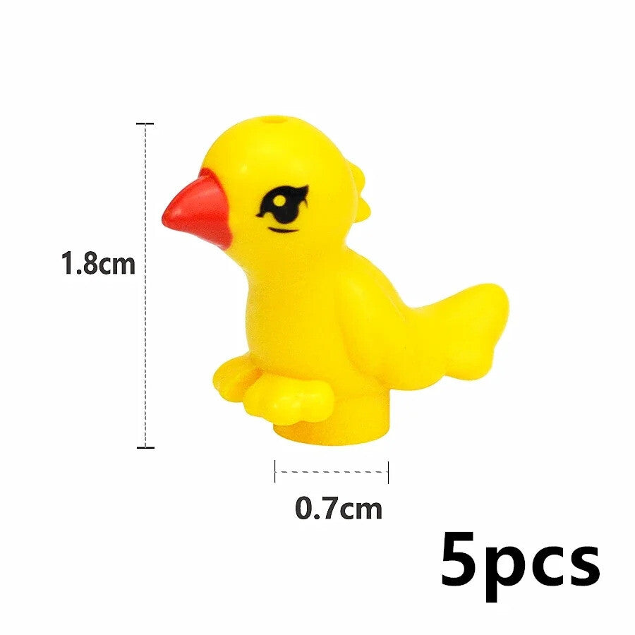 City Animals Cute Dog Sheep Chicken goat pig Cow for LEGO Building Blocks Sets