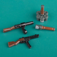 Military Soldier MOC WW2 Gun Arms 98K PPSH For LEGO Building Blocks Brick Toy