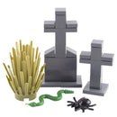 MOC Ghost Head Halloween Green Evil Spirits Pumpkin For LEGO Building Blocks Set