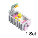 City Baby Stroller Furniture Baby Carriage for Lego Building Blocks Sets DIY
