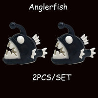MOC Animal Monkey Ape Anglerfish Dragon Fish for LEGO Sets Building Block Set