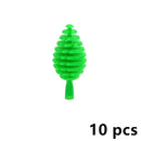 City Tree Green Bush Garden MOC Flower Grass for Lego Building Blocks Sets DIY
