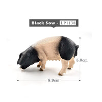 1pc Pig Cat Dog Rabbit Goat Sheep Duck Animal Miniature Art Toy Figure Doll