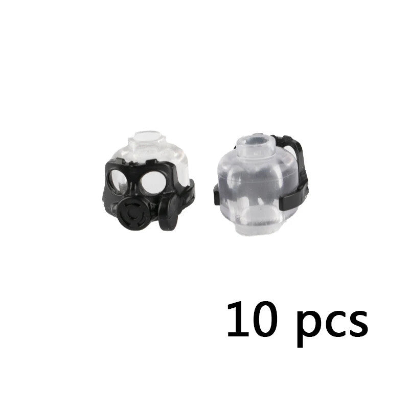 10pcs Military Soldier Trooper Helmet Hat Mask For LEGO Building Block Brick Toy