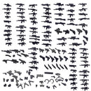 Military Weapon Gun Rifle Pistol Mortar SUV Motorcycle Building Blocks Toy DIY