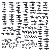Military Weapon Gun Rifle Pistol Mortar SUV Motorcycle Building Blocks Toy DIY