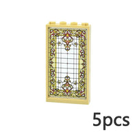 Church Window 57895 60596 1x4x6 House Parts for LEGO Sets Building Block Sets