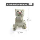 1pc Simulation mini Lion Tiger Lynx Animal Miniature Art Toy Figure Doll