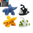 MOC Animal Anglerfish Dragon Midnight Zone Fish for LEGO Sets Building Block Set