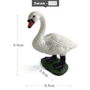 1pc Simulation Chicken Duck Goose Figurine Animal Miniature Art Toy Figure Doll